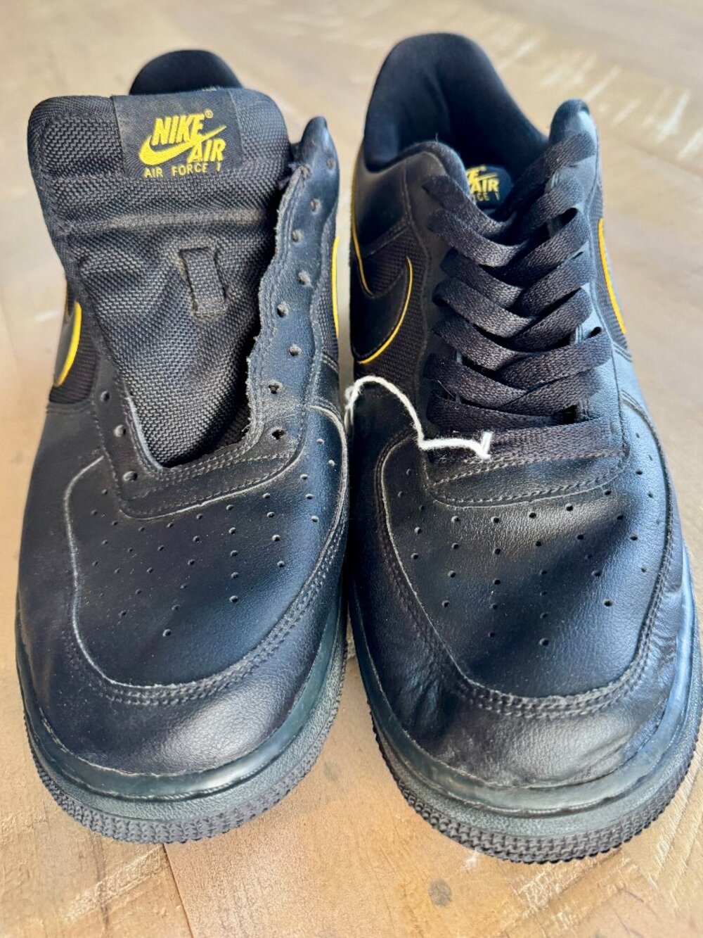 Nike Air Force 1 Low '07 Black University Gold FZ4617-001 - Men's Size 11